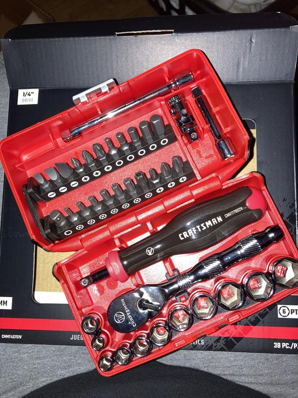 V-Series™ 1/4-in Drive 6-point Metric Compact Tool Set (38-piece)