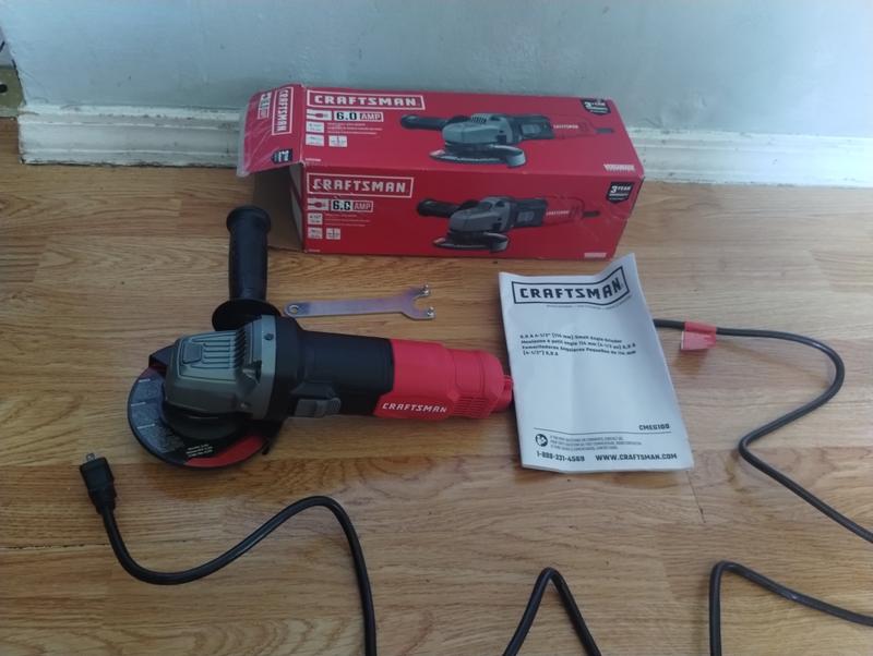 CRAFTSMAN 4.5-in Sliding Switch Corded Angle Grinder CRAFTSMAN 4.5-in Sliding Switch Corded Angle Grinder