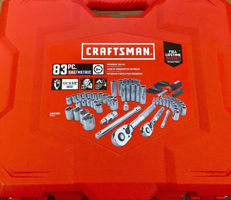 Craftsman 83 deals piece socket set