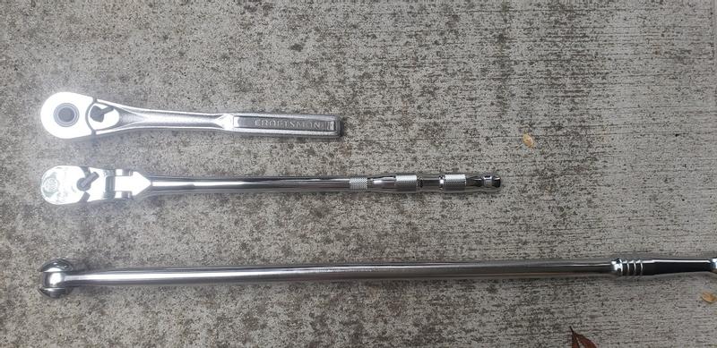 1/2 in. Drive Flex-Head Long Handle Ratchet