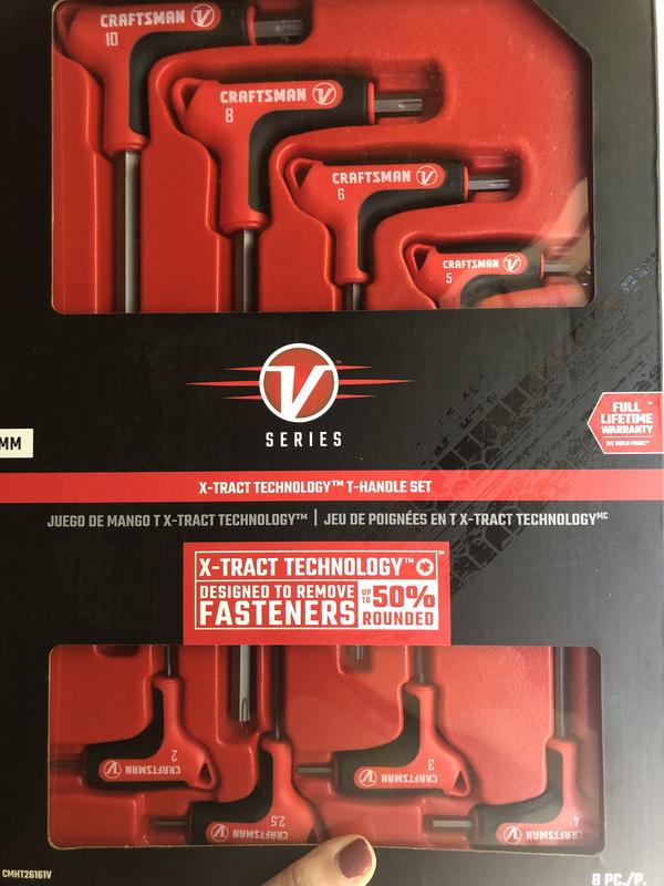 V-Series™ x-tract Technology Metric T-handle Set (8-piece)