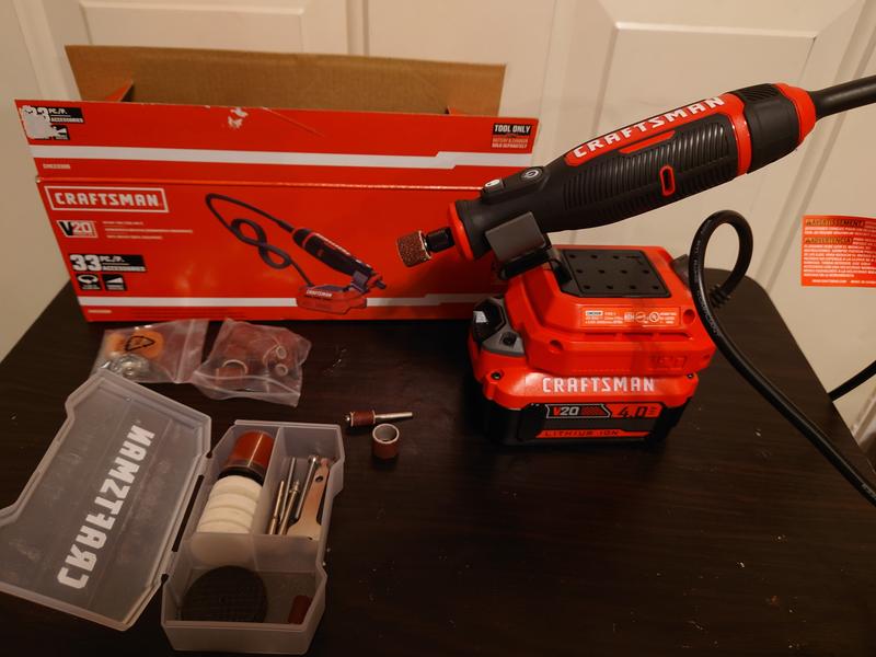 Craftsman V20 Cordless Rotary Tool, Tool Only (CMCE030B)