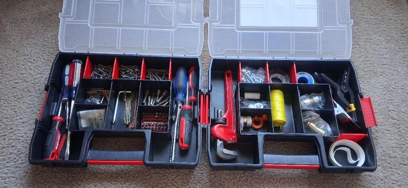 【ケース無し】ＯＣＬストレッチ１&２&3 フルセット　１４枚 14-Compartment Medium Parts Organizer (2-Pack)