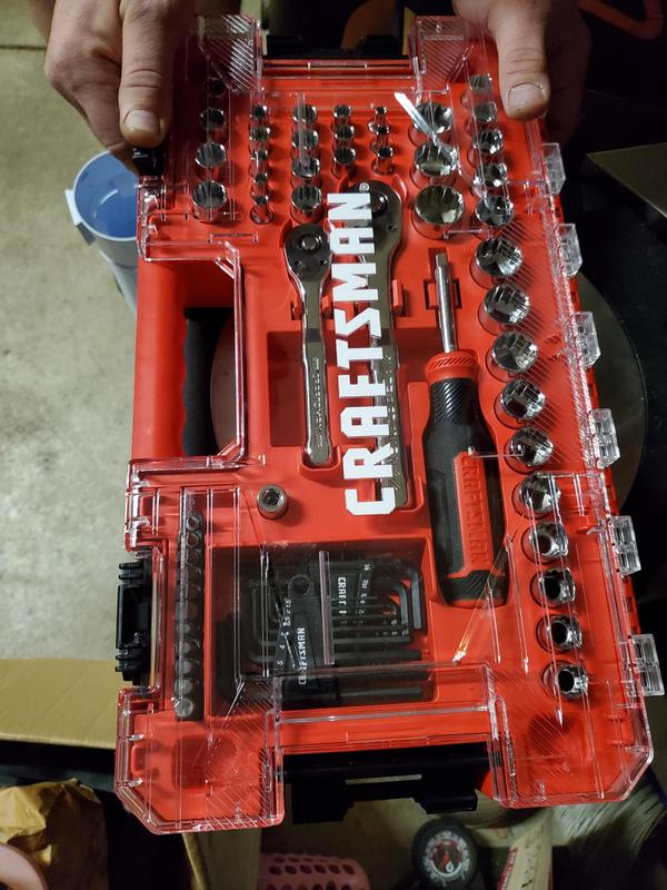 CRAFTSMAN 68-Piece Standard (SAE) and Metric Polished Chrome