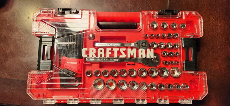 CRAFTSMAN VERSASTACK 71-Piece Standard (SAE) and Metric Polished Chrome ...
