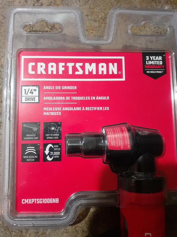 CRAFTSMAN Craftsman 1/4-in Angle Die Grinder in the Air Grinders department  at