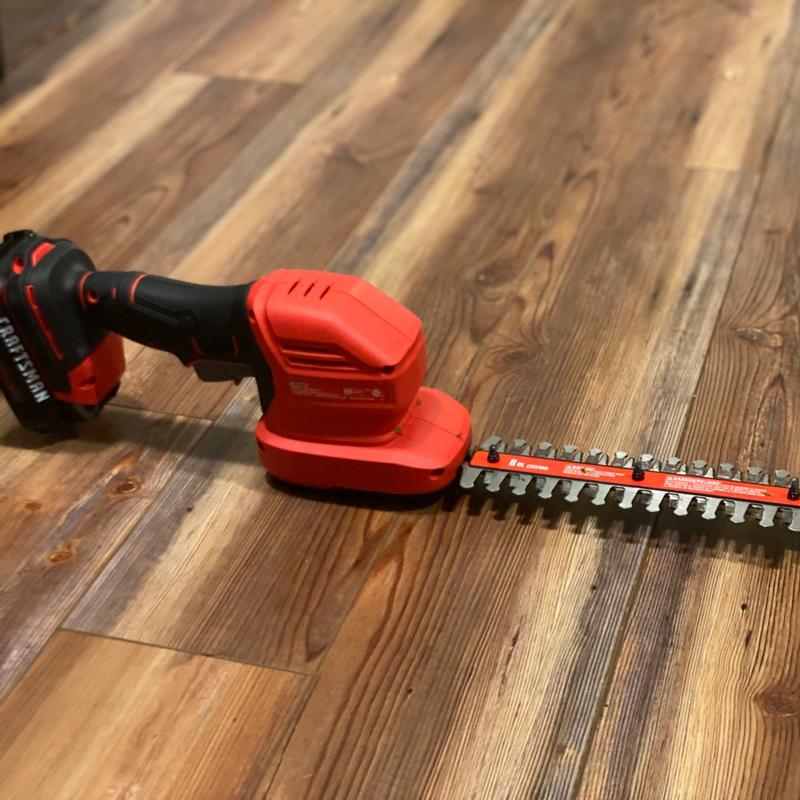 CRAFTSMAN V20* 2-in-1 Cordless 8-inch Hedge Trimmer and 4