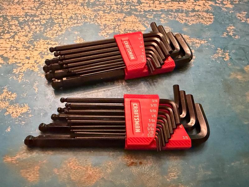 Assorted Sae/Metric Ball End Hex Key Set (26-Piece)