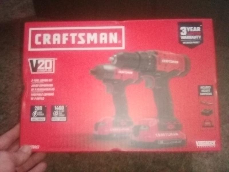 Craftsman V20 Cordless 2 Tool Combo Kit CMCK200C2 Blain s