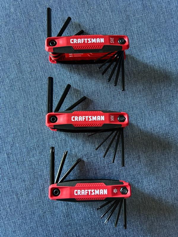 Craftsman 25-Key 3-Pack Folding Hex Set - CMHT26004 | Blain's Farm