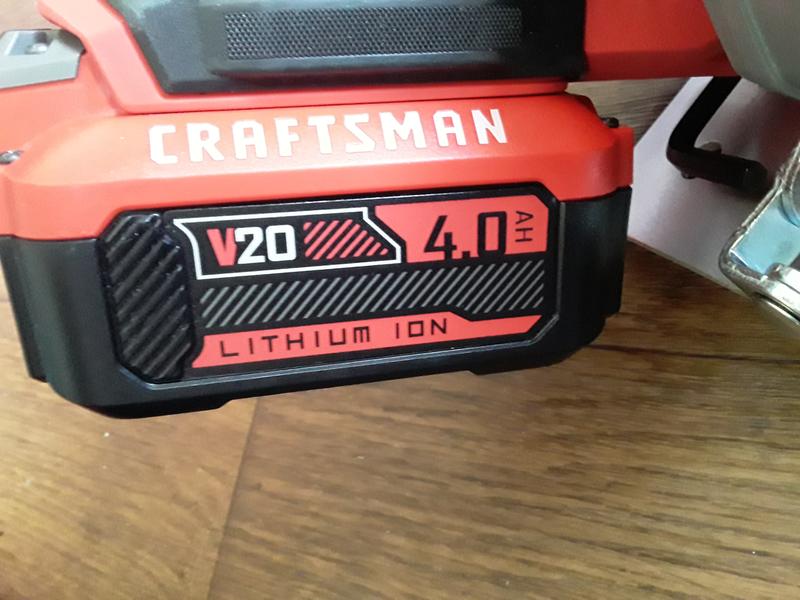 Craftsman v20 4.0 discount battery