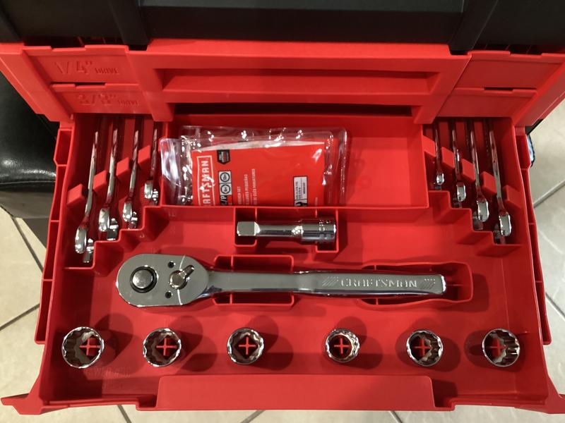 CRAFTSMAN 230-Piece Standard (SAE) and Metric Polished Chrome