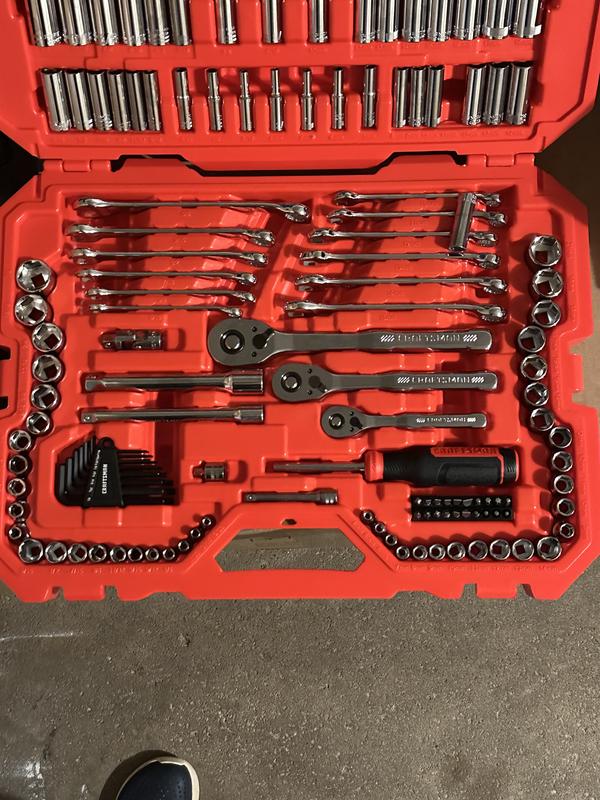 CRAFTSMAN 206-Piece Standard (SAE) and Metric Combination Polished