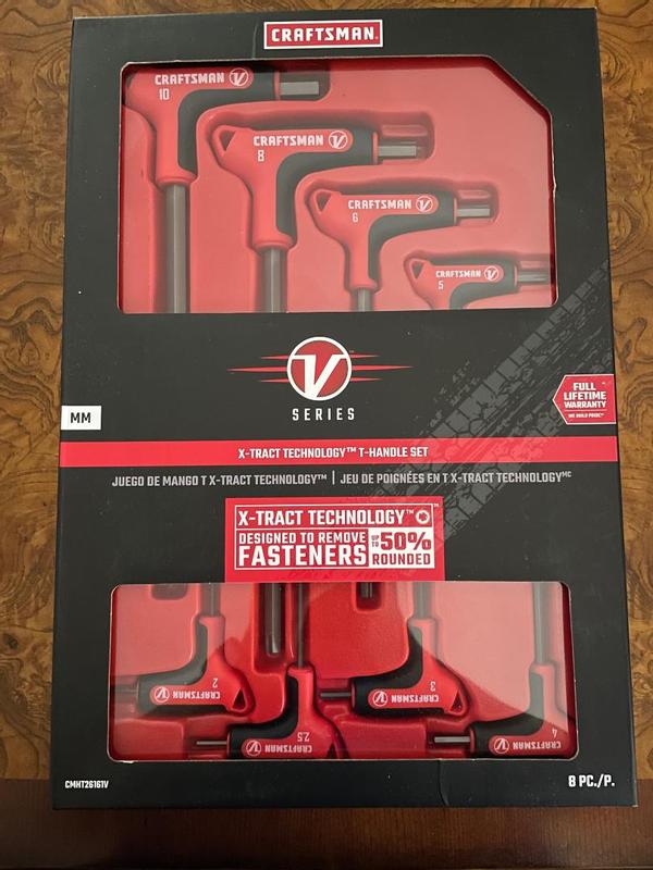 V-Series™ x-tract Technology Metric T-handle Set (8-piece)