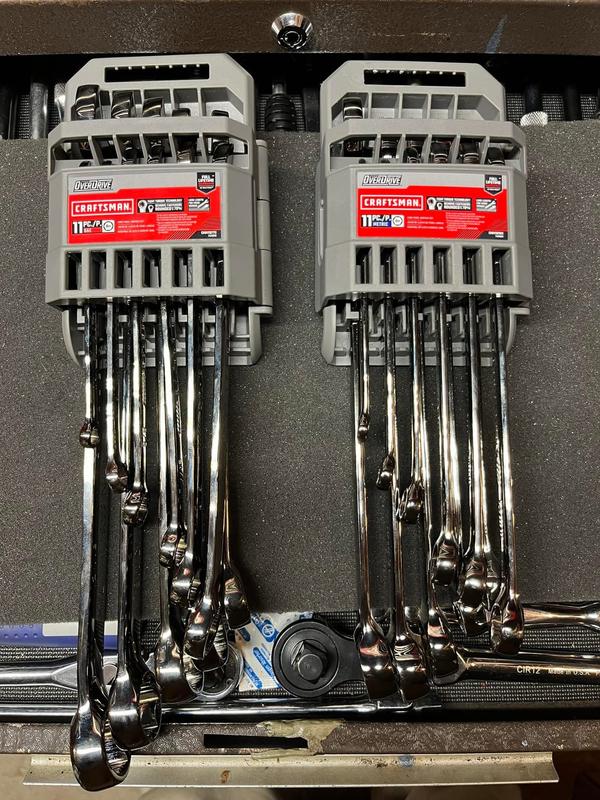 11pc OVERDRIVE SAE Wrench Set