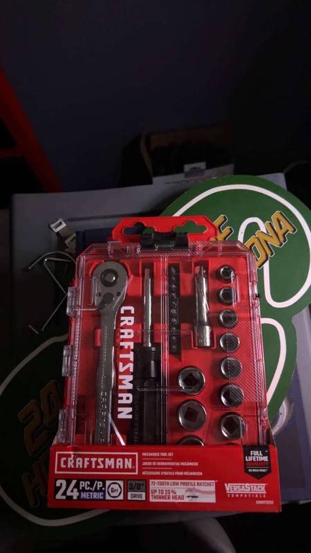 3/8-in Drive mm Mechanics Tool Set (24-piece)