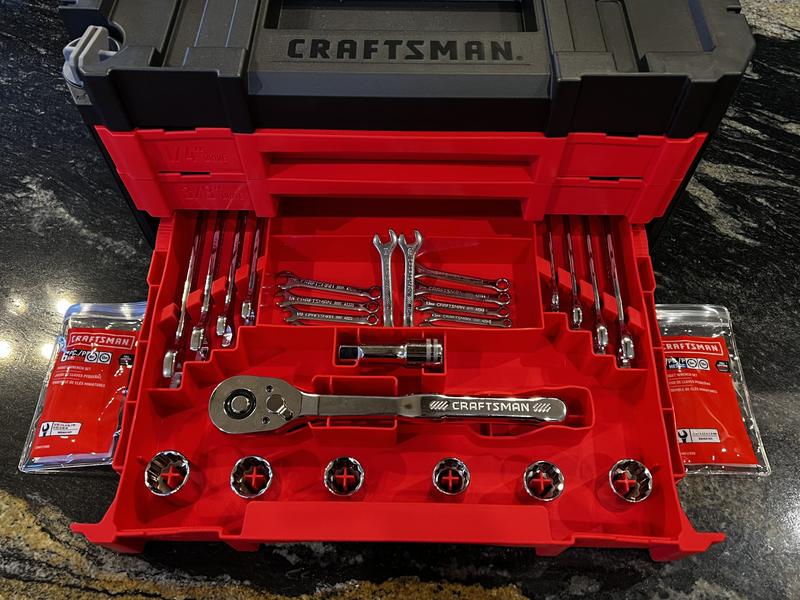 CRAFTSMAN 230 Piece Standard SAE and Metric Polished Chrome
