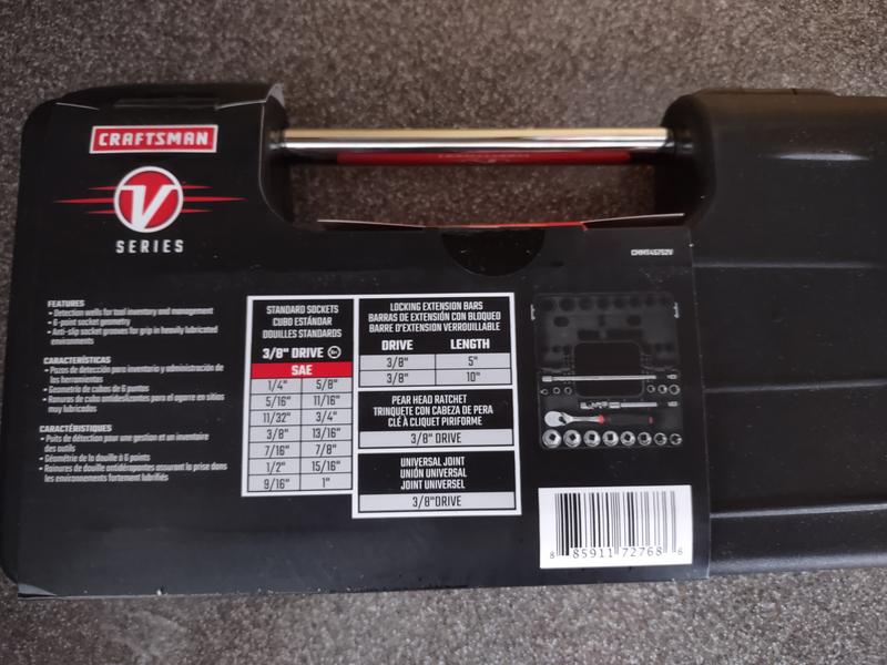 CRAFTSMAN V-Series™ 3/8-Inch Drive 6-Point Standard (SAE