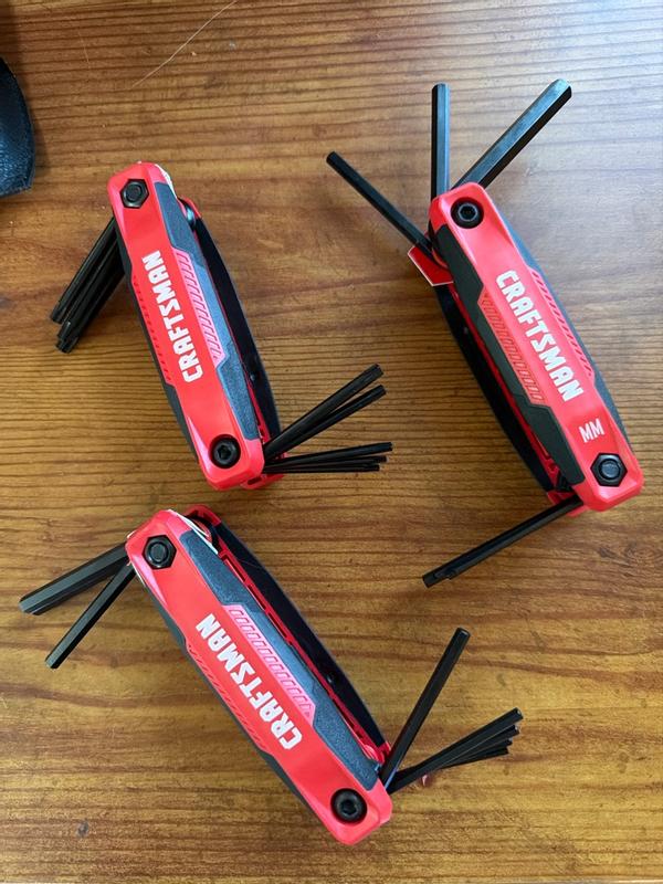 Craftsman 25-Key 3-Pack Folding Hex Set - CMHT26004 | Blain's Farm