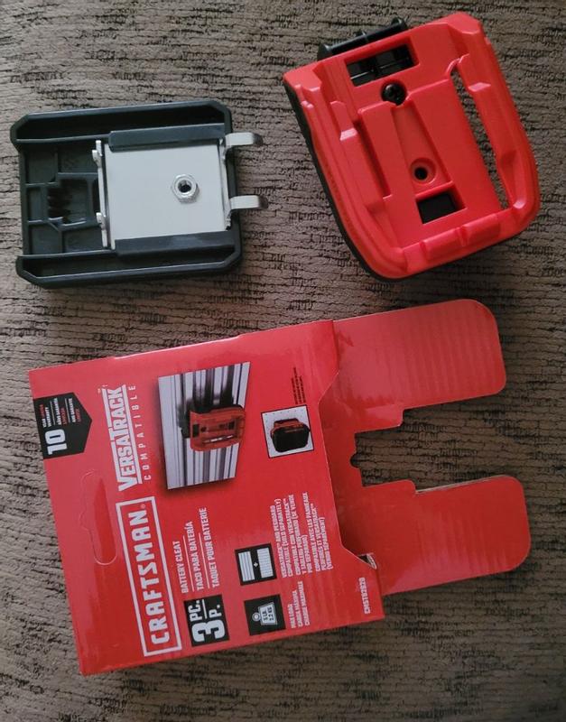 CRAFTSMAN VERSATRACK 3 -Piece 3.75-in RED/BLACK Plastic Multipurpose ...