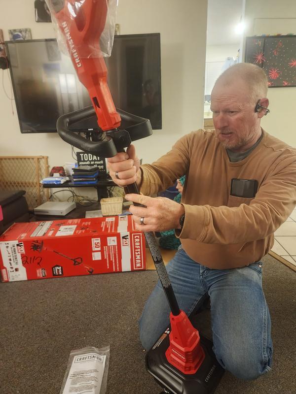 CRAFTSMAN 20-Volt Lithium Ion Forward-Rotating Cordless Electric Cultivator  (Tool Only) In Red, CMCTL320B