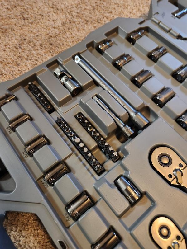 CRAFTSMAN® OVERDRIVE™ Standard (SAE) and Metric Mechanics Tool Set