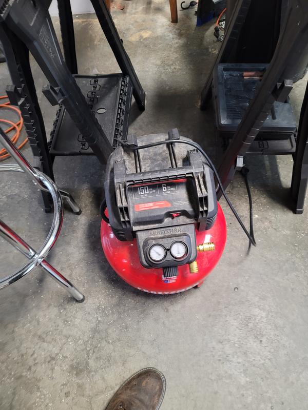 CRAFTSMAN 6-Gallons Portable 150 Psi Pancake Air Compressor with Accessories  in the Air Compressors department at