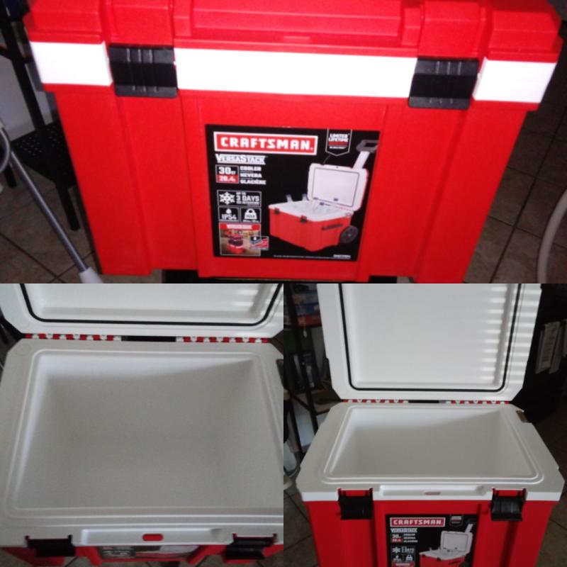 CRAFTSMAN VERSASTACK Red-Quart Wheeled Insulated Chest Cooler In The ...