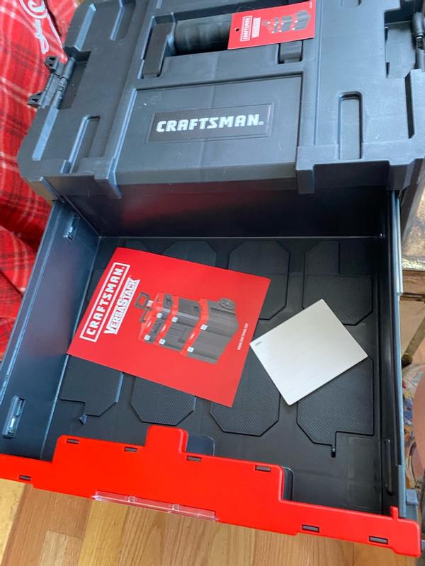CRAFTSMAN Versastack 17-in W x 6.87-in H x 12.5-in D Red and Black
