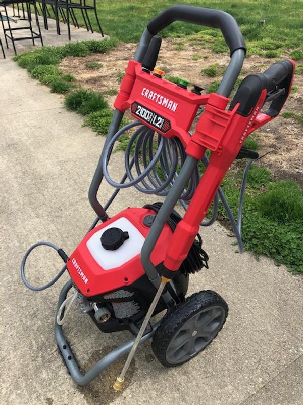 Craftsman 2100 deals psi pressure washer