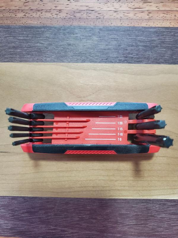 Assorted Sae/Metric Folding Hex Key Set (8-Piece)