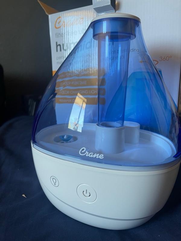 Crane 0.4-Gallon Tabletop Cool Mist Electronic Humidifier