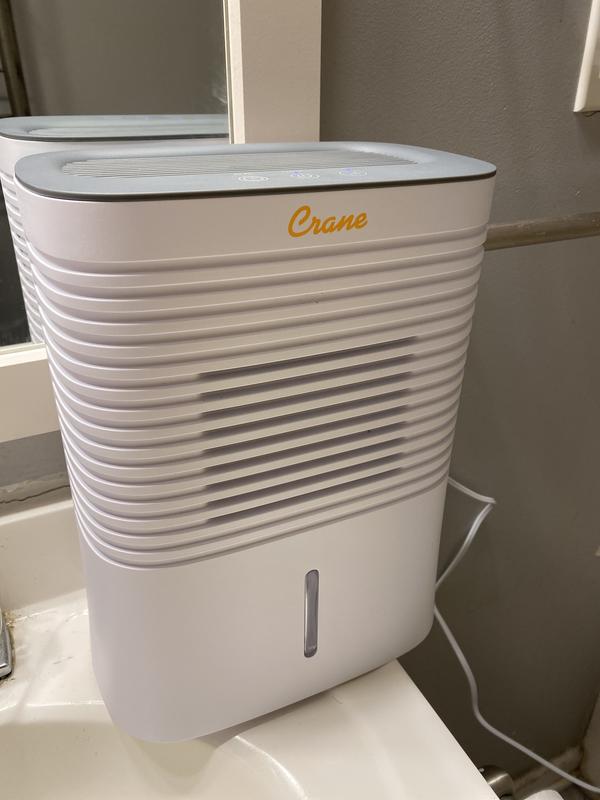 CRANE EE1000 Portable Dehumidifier in White Bed Bath & Beyond