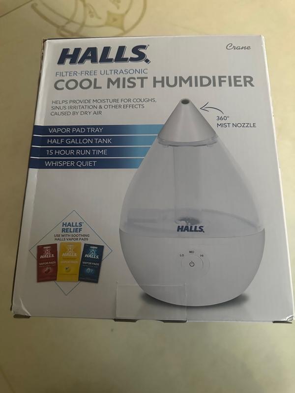 HALLS x Crane Droplet Humidifier, 0.5 Gal.