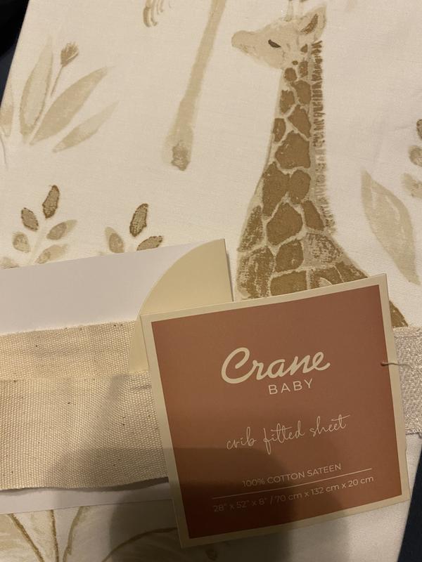 Kendi Crib Sheet Safari Crib Bedding Crane Baby