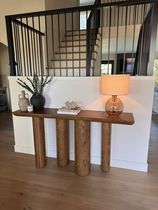 Bomen Asymmetrical Brown Oak Wood 66