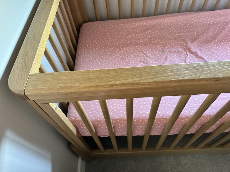 Bodie Natural Oak Wood Convertible Baby Crib + Reviews