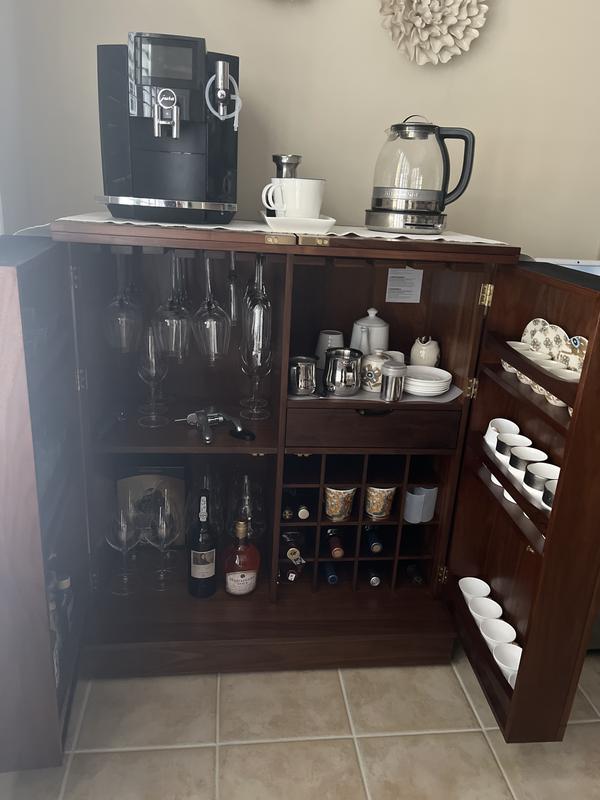 Crate and barrel maxine bar cabinet sales
