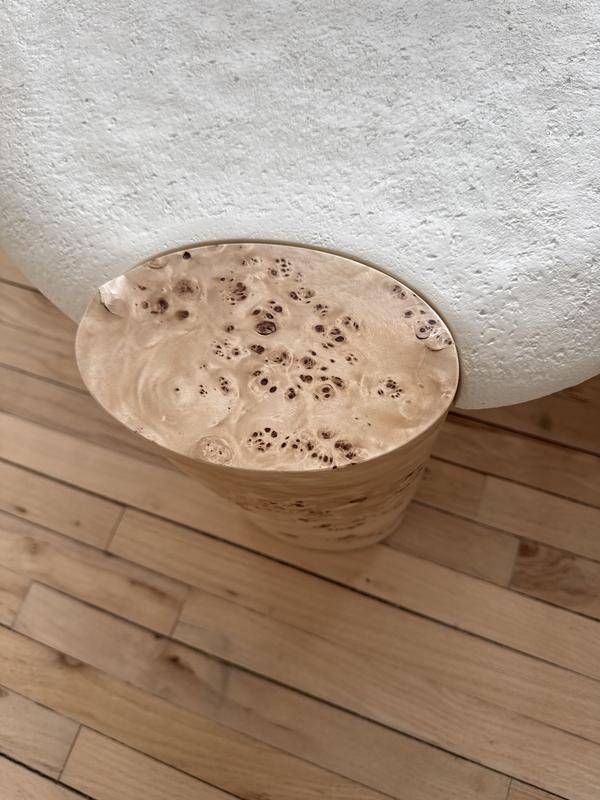 Sassolino Burl Wood Side Table by Athena Calderone + Reviews