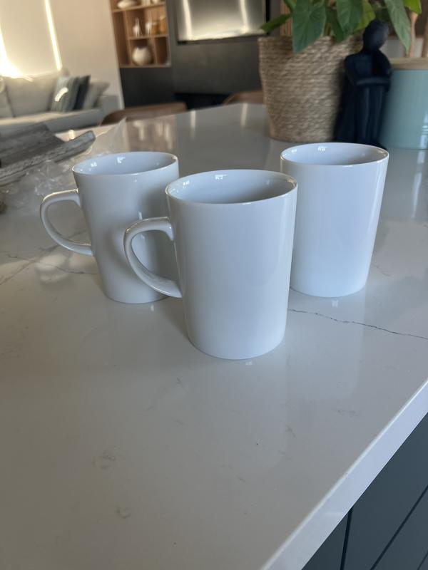 Bennett White Bone China 16-Oz. Mug + Reviews | Crate & Barrel