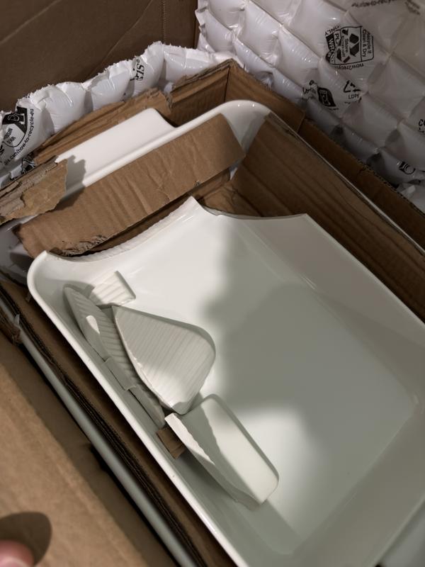 Hanno White Textured Ceramic 2-Piece Bakers Set + Reviews | Crate