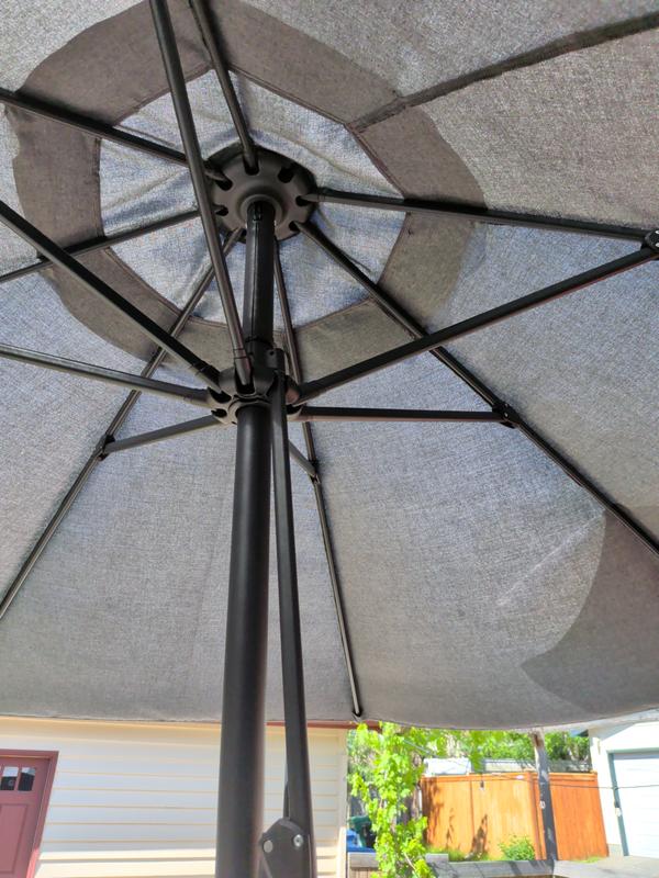 foldable patio table set with umbrella Lakeside 6-Piece Outdoor Garden Glass Furniture Chairs and Rocker Color:TNF BLACK/BURNT CORAL METALLIC Team Effort Kansas City and an elegant centre