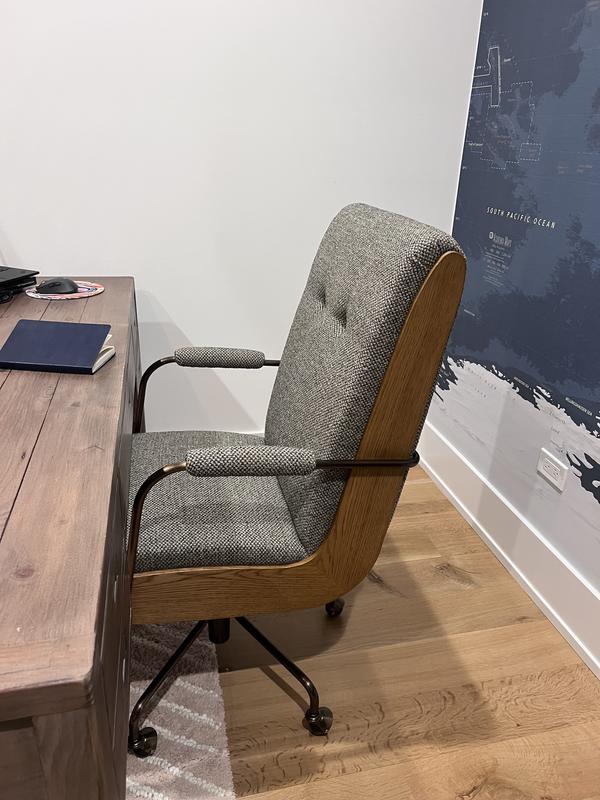 Ellison Green Woven High-Back Office Chair + Reviews | Crate & Barrel