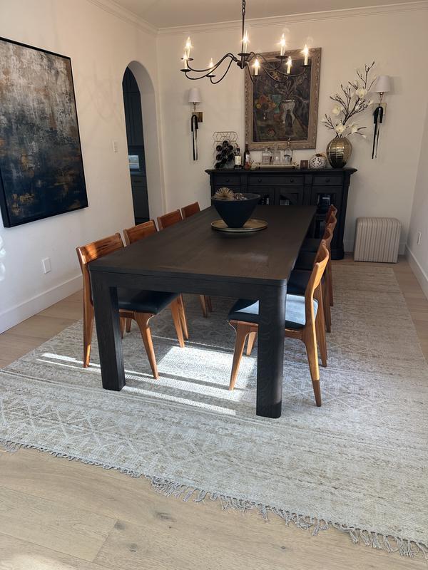 Lakin Teak Leather Dining Chair + Reviews | Crate & Barrel