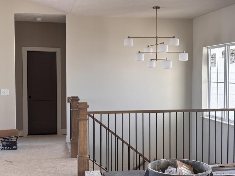 Colombe Burnished Brass and Glass Chandelier Light 50