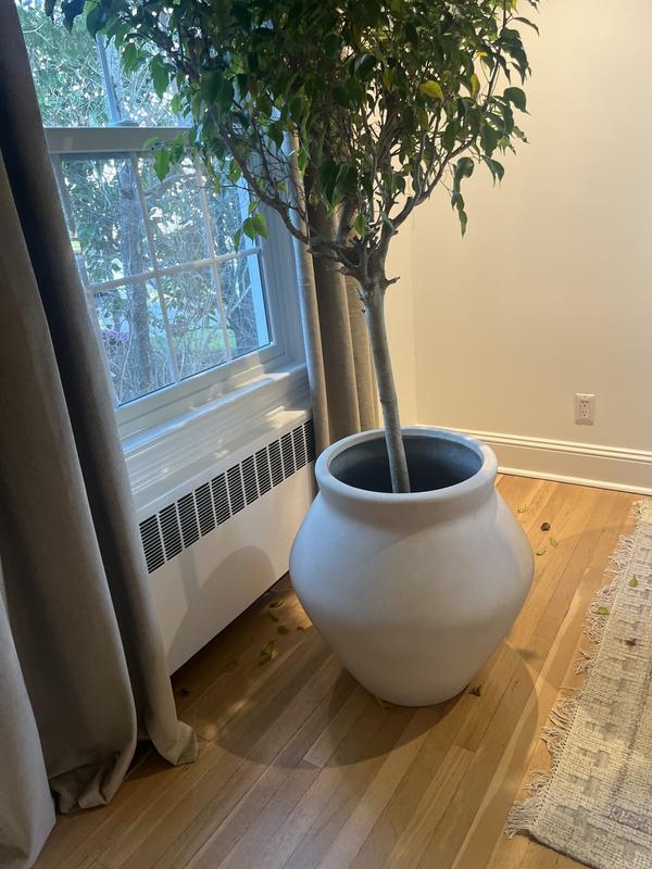 Wabi Small Sand Fiberstone Planter Pot by Leanne Ford | Crate & Barrel