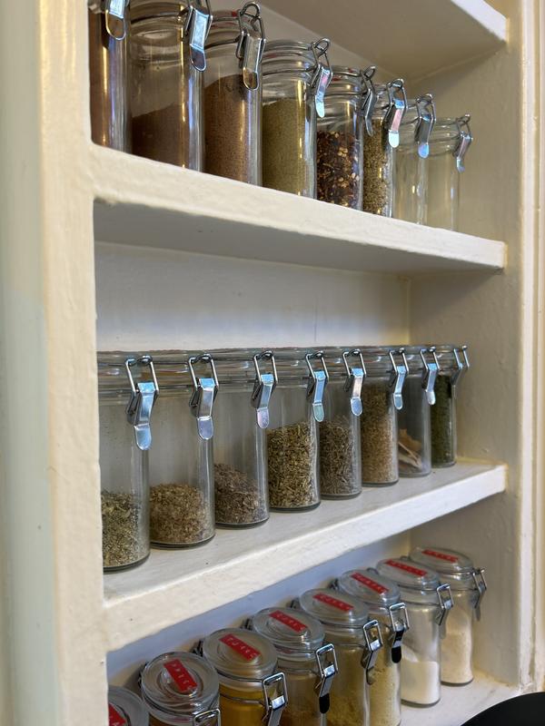 Mini Oval Spice-Herb Jars with Clamp Set of 12 Reviews Crate