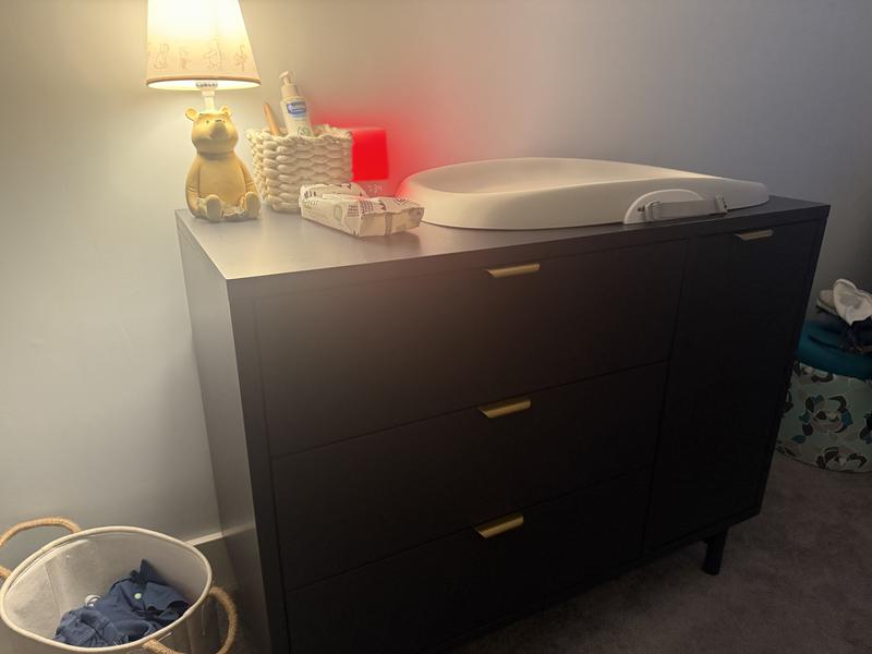 blue archive aru dress Art Deco Wave Black Walnut Wood Sideboard