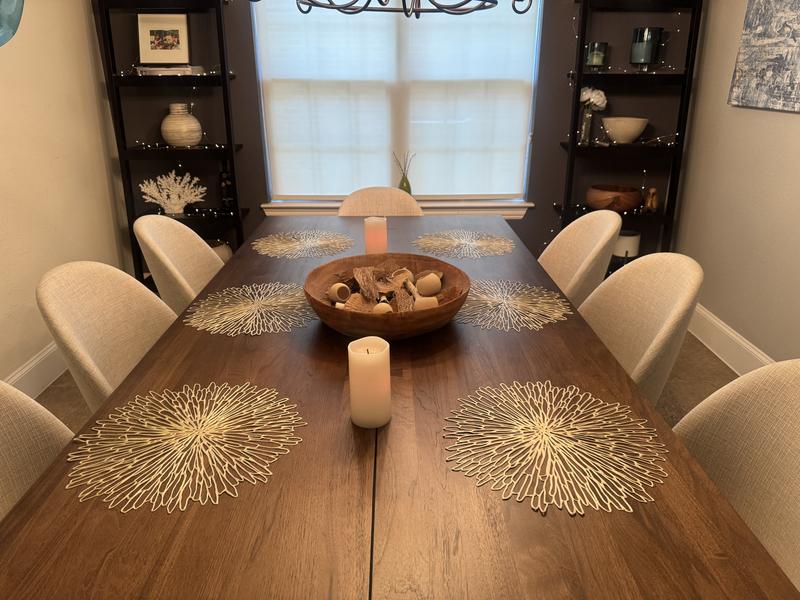 Chilewich Bloom Champagne Gilded Vinyl Placemat + Reviews | Crate