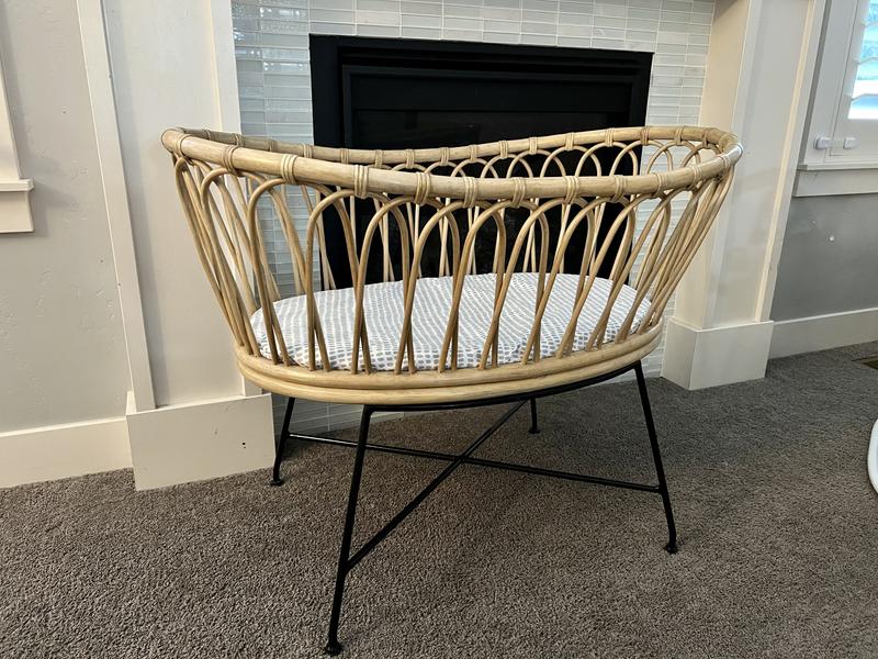 Rattan Baby Bassinet Crate Kids